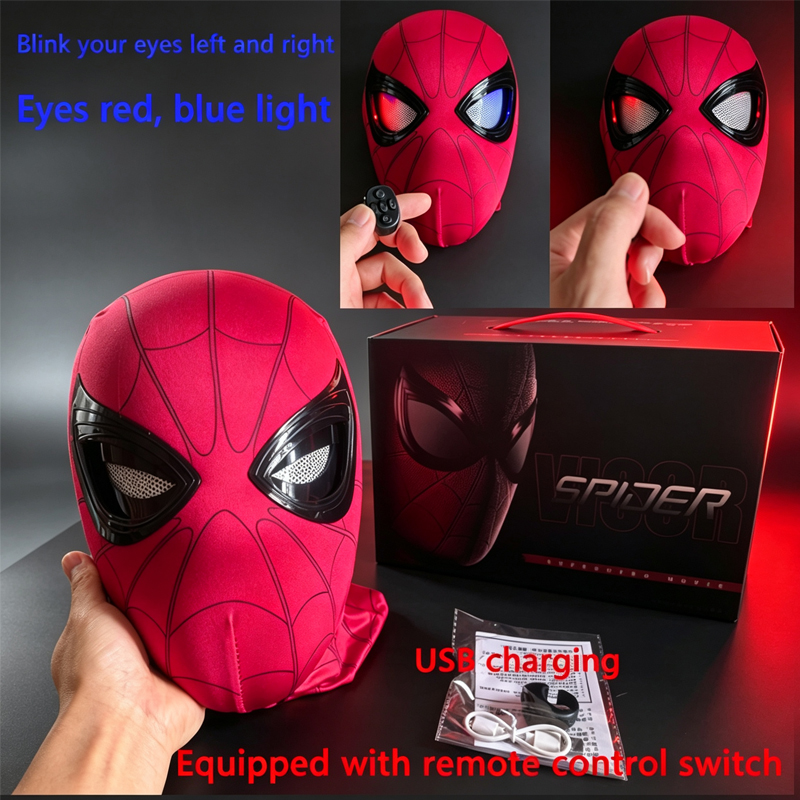 Cosplay Fire Prop - Nouveau Masque Électronique Spider-Man à l'échelle