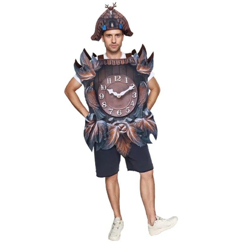 Cosplay Prop Business - Costume d'horloge coucou pour festival, fête,
