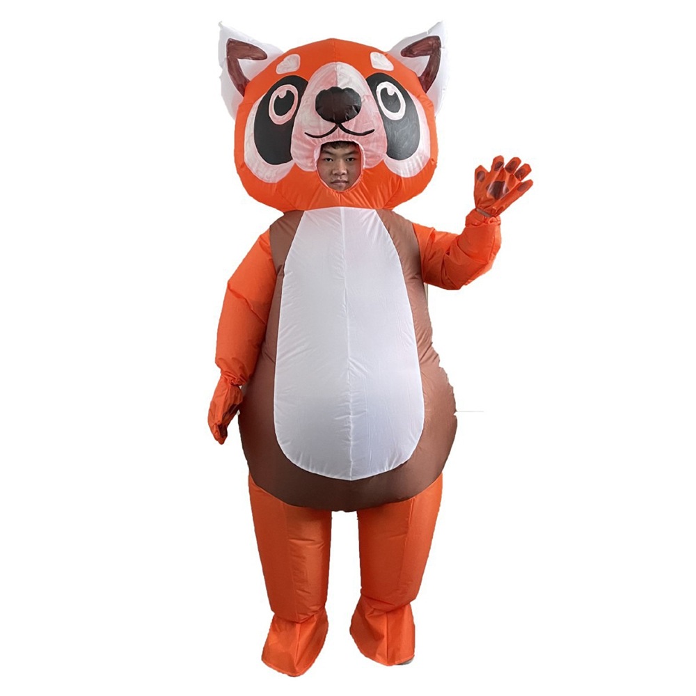 Cosplay Prop Business - Costume gonflable Panda Rouge Orange, couvrant